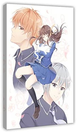 Anime Fruit Basket Poster 25 Canvas Poster Bedroom Decor Sports Landscape Office Room Decor Gift Frame-style 16x24inch(40x60cm)