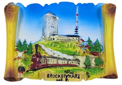 Moiilvcla Brocken Harz Deutschland Kühlschrankmagnet 3D Reise Souvenir Kühlschrank Dekoration Magnetaufkleber Basteln Kollektion
