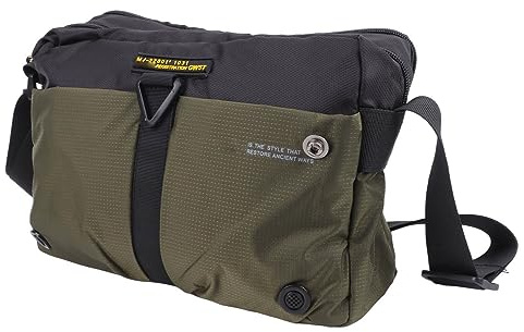 SUNGOOYUE Bolso de Mensajero para Hombre Bolso de Hombro de Tela Oxford Multicapa Impermeable sobre el Bolso de Hombro Bolso de Mensajero