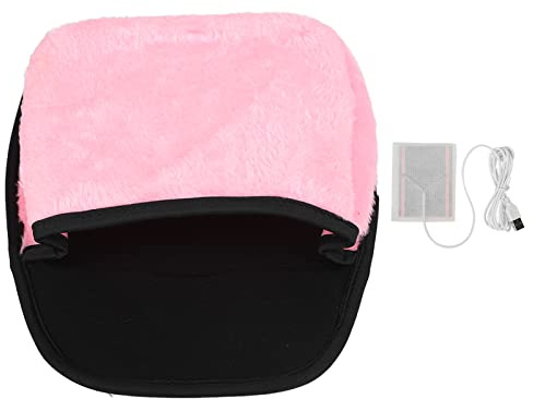 ANKROYU Maus Handwärmer, USB beheizter Mauspad Handwärmer, Handwärmer, Geräumiges Handwärmendes Mauspad, Schreibtischzubehör Für Männer Und Frauen(Rosa)