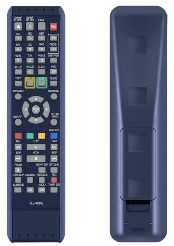 SE-R0342 Replacement Remote Control for TOSHIBA DVD Recorder Compatible with DVR20KB DVR19DTKB DVR19DTKB2