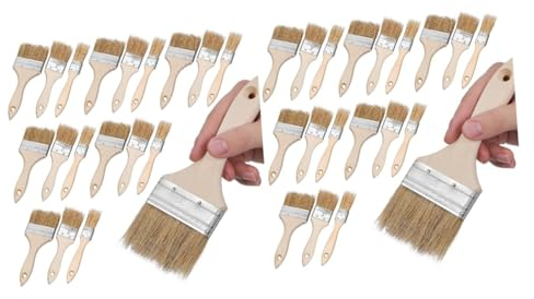 jojofuny 48 Stück Grillpinsel Heftpinsel Farbe Für Wände Pinsel Für Ölfarbe Backpinsel Aquarellmalerei Pinsel Ölgemälde Zubehör Wandmalpinsel Grillpinsel