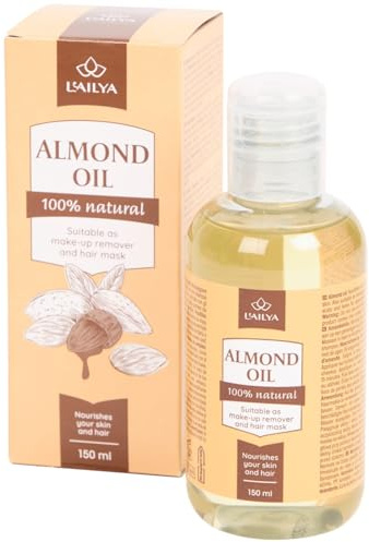 Lailya 100% natural Organic oil, Natural skin, hair and nails oil (150 ml, Almond Oil)