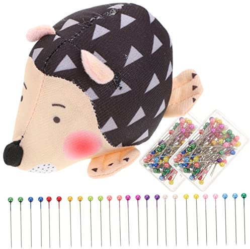 Hohopeti Nadelkissen in Igel-Form Selbstgemacht Mit Cartoon-Tieren Dekoratives Nähnadelhalter Aus Tragbar Für Nähtasche Und Schreibtisch Organizer