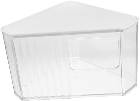 DOITOOL Transparente Hamster Sandbadewanne Mit Integrierter Toilette Langlebiger Abs Sandbadbehälter Für Kleintiere Kompakt Und Geruchsarm Hamsterpflege Käfigzubehör