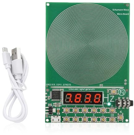 Generador de frecuencia Schumann: generador de ondas Schumann de 7,83 Hz con pantalla, generador de frecuencia USB, resonancia natural, alivio del estrés para armonía espacial, 0,1 ~ 100000 Hz