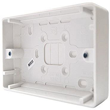 Bulk Hardware bh04933 geformte Lichtschalter Oberfläche Aufputzdosen Objektbereich 25 mm tief, Set von 2 Stück