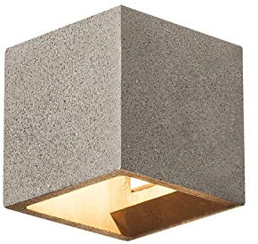 SLV SOLID CUBE, Wandleuchte, Schwarz