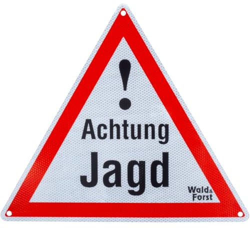 Wald & Forst Warnschild – Achtung Jagd