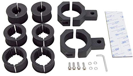 RIGIDON soportes para faros de coche, aluminio 20 mm-50 mm universal tubo | luz de trabajo abrazadera, montaje de montaje bull bar, parachoques lámpara soporte, para off road camión SUV ATV 4x4 tractor