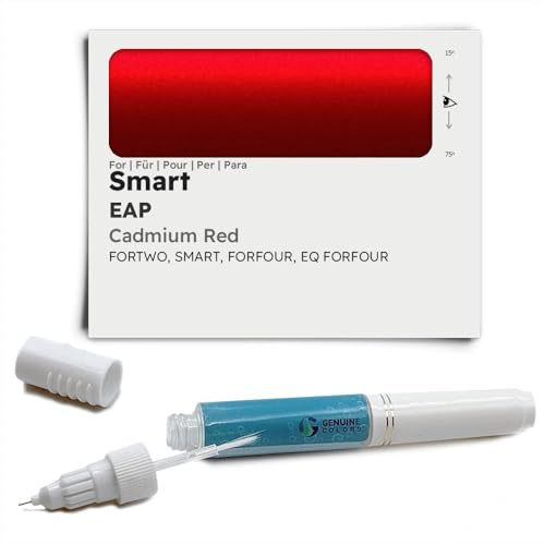 Genuine Colors Lackstift Cadmium RED EAP für Smart Rot FORTWO FORFOUR EQ