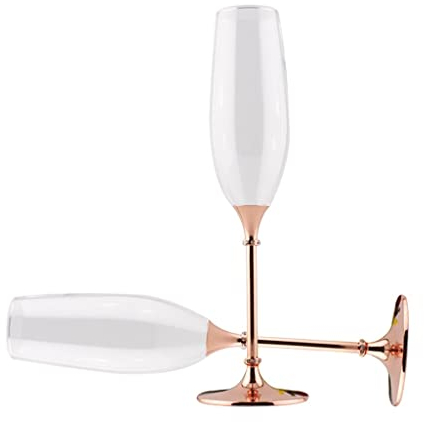 SHYPYG 2 piezas/set de copa de champán de boda flautas copas de vinos amantes de la fiesta regalos (Color : A, Size : 2Pcs/Set)