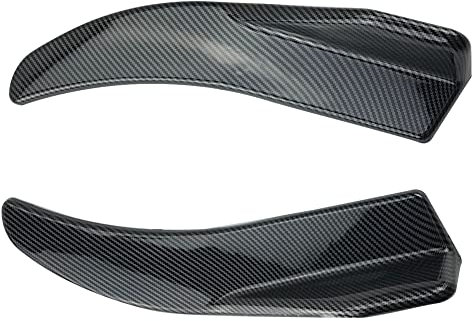 Huamengyuan Auto Spoiler Lip Wing Splitter,Universal ABS Kohlefaser Karosserie Spoiler Auto Vorne Hinten Seitenschweller Universal Winglets Diffusoren Frontstoßstange Deflector für Auto-LKW-SUV