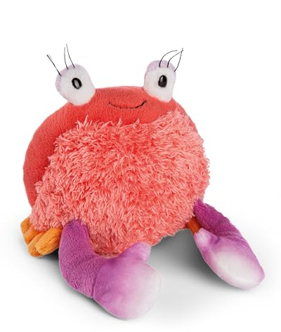 NICI Doudou crabe Seabelle 15cm - Peluche pour câliner et aimer, Peluche produite de manière durable à partir de matériaux recyclés - 49786