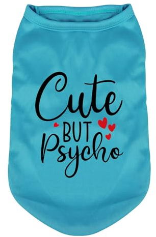 Ffwtpy Niedliches Hunde Hoodie Mit Lustigem Spruch 'Cute But Psycho' Weiches Und Bequemes Material Warm Und Stilvoll Perfekt Für Kleine Und Mittelgroße Hunde Haustierbekleidung Für Den Winter
