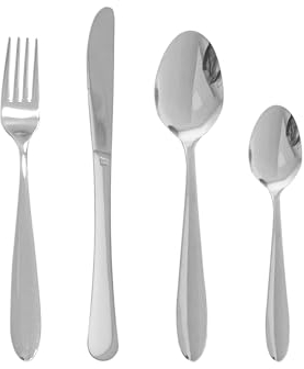 Pintinox - Set 48 Posate Serie Retrò in Acciaio Inox 18/10, Made in Italy (12 Persone)