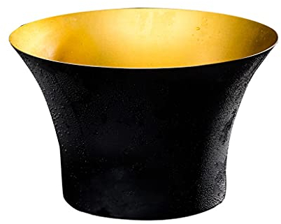 NSTVVEE Eiskübel, Edelstahl-Eiskübel, Champagner-Eimer, Bierkühler, Haushalts-Wein-Eiskübel für Party/Zuhause/Bar/KTV-Club, Kühler-Eimer (Gold)