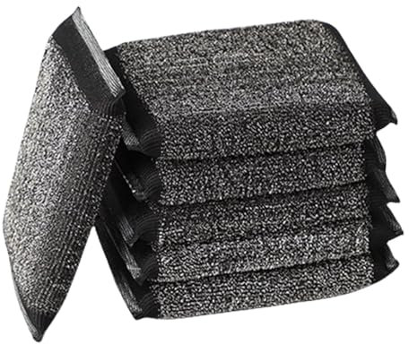 Éponge en Acier Inoxydable, 6 Pièces Éponges À Récurer de Cuisine, Épurateur de Vaisselle en Fil Métallique, Tampons À Récurer Anti-Rayures, Nettoyant pour Vaisselle