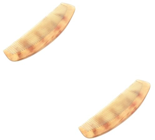 HAPINARY 2 Stücke Horn Haar Kamm Statischen Kamm Haar Bürste Verhindern Verlust Tragbare 17cm