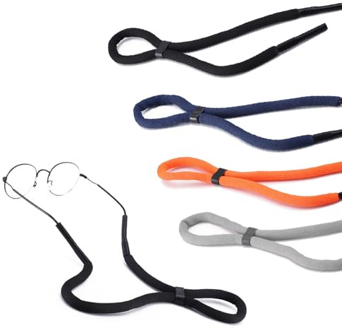 MaNeaz 4 Pezzi 32Cm Cordino Per Occhiali Laccetti Per Occhiali Lacci Per Occhiali Laccio Occhiali Sport Cinturino Per Occhiali Galleggianti Per Sport Acquatici Canottaggio Kayak Surf Uomo Donna