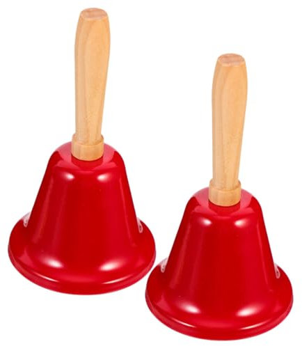 Anneome 2stücke Weihnachtsglocken Aus Handglocken Für Restaurant Und Büroservice Lauter Aufruf Für Weihnachtsfeiern Und Besondere Anlässe Retro Deko Für Empfangsbereich Und Küche