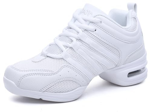 Hixingo Scarpe da Ballo Sportive Donna Fitness Ginnastica Sneakers Scarpe da Running Casual Traspirante Antiscivolo Jazz Moderno Comode Classiche Scarpe Danza Sneakers