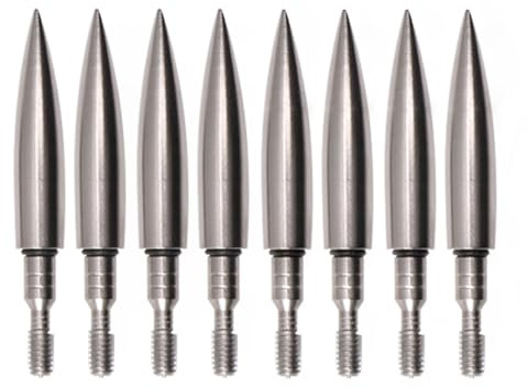 PHILOCS 24St Bogenschießen Pfeilspitzen Jagen Praxis Broadheads Screw in 70 80 90 100 125 150 175 200 Grain Geschoss Rostfreier Stahl Gegengewicht Pfeilspitzen