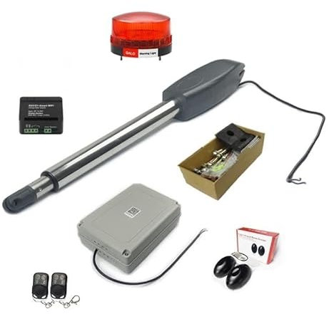 JOJIDE Apriporta Elettrico, WiFi Controlli PKM-C02 Kit apricancello Automatico Singolo Solare for impieghi gravosi for vialetto for cancelli a Battente Fino a 15 Piedi,per cancello(WiFi Control Kit)