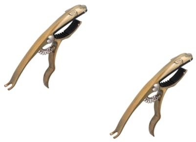VICASKY Klassischer Kapodaster für Klassische Gitarre und Ukulele aus Aluminiumlegierung mit Leopardenform Schnellem Saitenwechsel und Instrumentenschutz in Gold