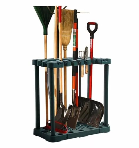 Garden Tidy Tool Rack Shed Storage Organiser Equipment Caddy Gardening Accessories Holder Stand Garage Yard Space Saving Rakes, Shovels & More (Without Pocket)