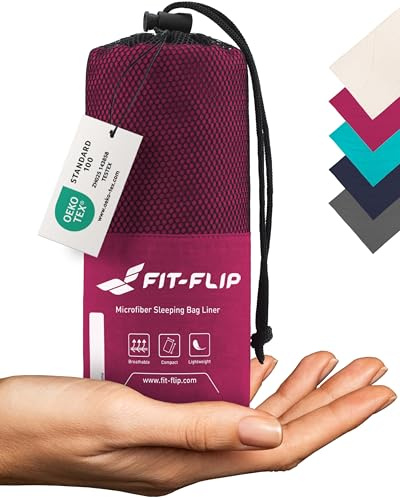 Fit-Flip Hüttenschlafsack aus Mikrofaser oder Baumwolle (310g / 325g)