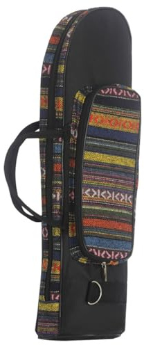 Amosfun Borsa Porta Tromba Compatta Oxford Resistente e Antispruzzo, Custodia Imbottita Maniglia e Doppie Cerniere, Borsa per Trasporto di Tromba a 3 Chiavi per Musicisti in Movimento