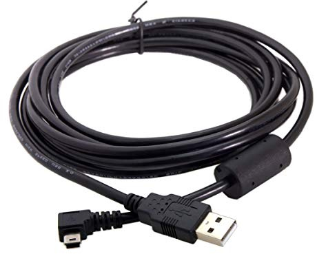 chenyang Mini USB Cable USB 2.0 Male to Mini USB 5 Pin Male 90 Degree Left Angled Charging Data Transfer Extension Cable 3M