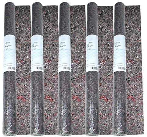 HELO Malervlies, Abdeckvlies, Schutzvlies, Vlies 5 x 10 m Rolle, aus saugstarken Baumwollfasern 180 g/m² undurchlässiger Unterseite, Abdeckvlies 1 m x 10 m