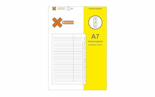 X17-A7 Adressen mit Register| für das revolutionäre X17-Notizbuch mit auswechselbaren Heften