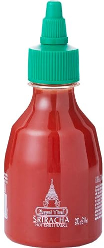ROYAL THAI - Salsa Sriracha, 1 x 210 ml | Autentico Sriracha thailandese, classico speziato e affilato con tipica nota di aglio e peperoncino