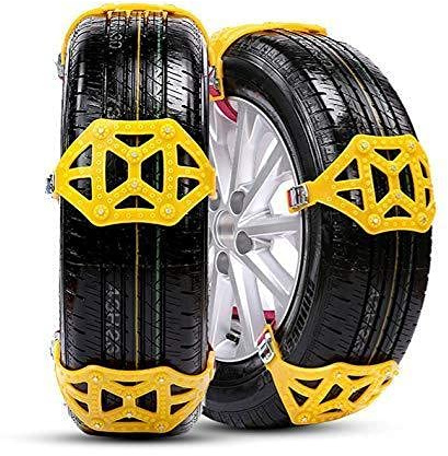Autoreifen Schneeketten, TOTMOX 8 Stück Auto TPU Schneekette Universal Schnellmontage, für Reifenbreite 165-285mm/6,5-12, Winter Reifenketten für LKW/SUV/ATV, Tragbare Reifen Schneekrallen