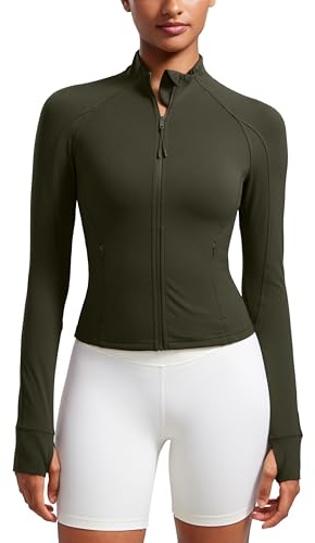 CRZ YOGA Butterluxe Jackor Midjelängd Olivgrön M