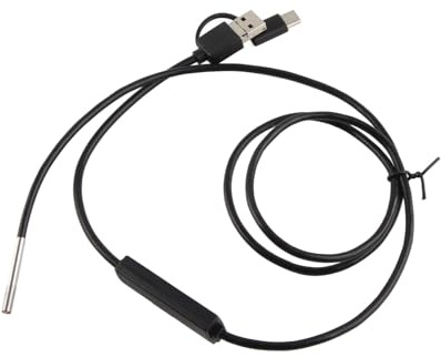 Wireless Endoscope, Industrial Borescope 3.9mm Lens Type C USB Snake Camera, Waterproof High Definition Inspection Camera (1 meter soft wire)
