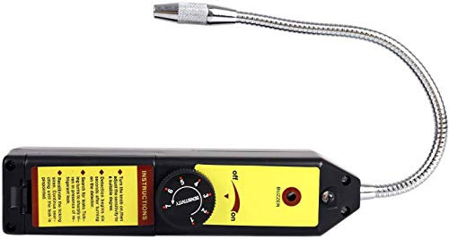 Samnuerly Detector de Fugas de freón Detector de Fugas de halógeno Gas refrigerante HVAC R22 R134A R1234YF CFCs HCFCs HFCs Detector Durable