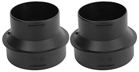 Tubos Adaptadores de Calentador de Estacionamiento ABS - 60MM a 75MM Conector de Unión de Tubería de Conducto para Webasto - 1 Par Duraderos