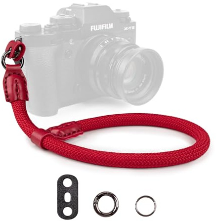 VOVMOEYA Kamera Handschlaufe, Kameragurt aus Seil für Sony Alpha A7 IV A6400 A6000 Canon EOS Fujifilm X100V Nikon DSLR