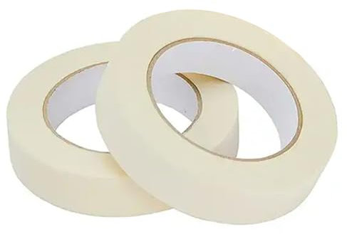 2 Rolls Masking Tape Painting 24mm X 50M General Purpose Painters Masking Tape Adhesive Multi Surface Decorator Tape for Crafts DIY and Artists Painter Tape