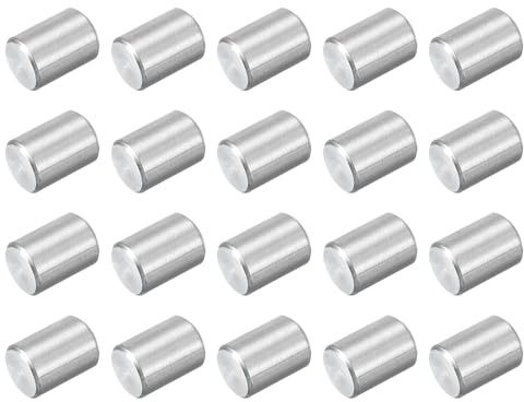 QUARKZMAN 40pz Spina Centraggio Perni 304 Acciaio Inossidabile M4 x 6mm Cilindrica Perno Supporto Mensole Perno Parallelo per Produzione Meccanica Industria Installazione Mobili, Argento