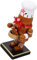 PEPLAYTAL Figurine De Chef Bois Huileux Casse-Noisette Épice Décoration De Noël Artisanale Ornement De Noël Unique pour Fêtes