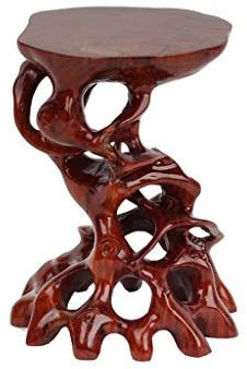 Base de statue pour plantes d'intérieur, étagères pour plantes d'intérieur, artisanat sculpté à la main, forme de racine d'arbre créative, sculpture de racine, petite base en pot en jade étrange pour