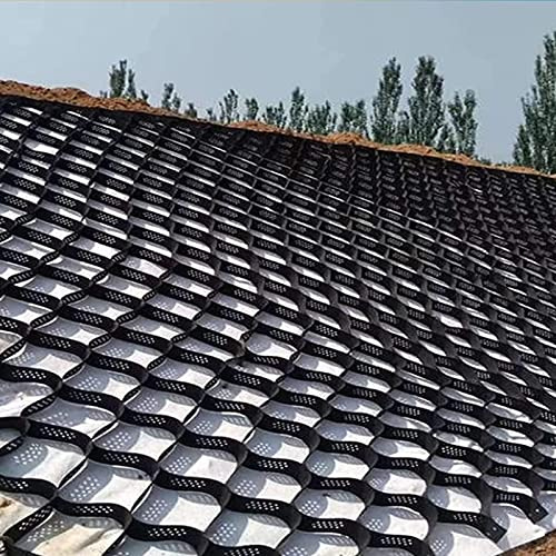 VDLLQYN, Heavy Duty Geogrid Driveway Paving System for Landscaping & Parking Lots Large Grid Rock Filling 4m x 7m,Geogrids(4m x 9m)