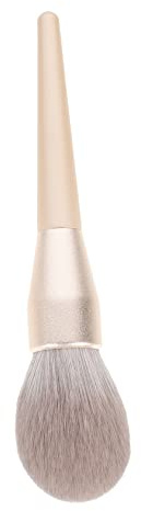 Cepillo para polvos para base suelta, cepillo de maquillaje esponjoso con pelo sintético para un acabado uniforme para colorete y maquillaje líquido