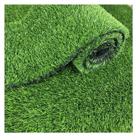 Erba Artificiale Prato Sintetico Da Esterno Rotolo Erba Giardino Tappetto Effetto Realistico Naturale Per Giardino, Animali Domestici E Cani(1.5mx2m)