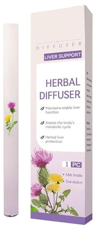 Mullein Hierbas Limpiador Pulmonar, Difusor de Hierbas Naturales, Inhalador Natural para Respiración Fácil, Difusor de Fatiga Natural para Viajes, Oficina, Casa, Spa Yoga